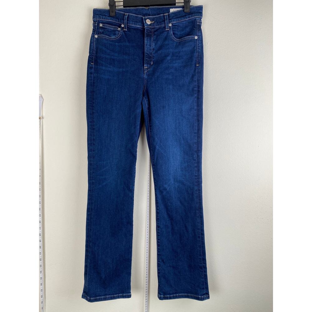 AYR The Pop Straight Leg Jeans Tall 30L Blue Dark Wash USA - Picture 6 of 14